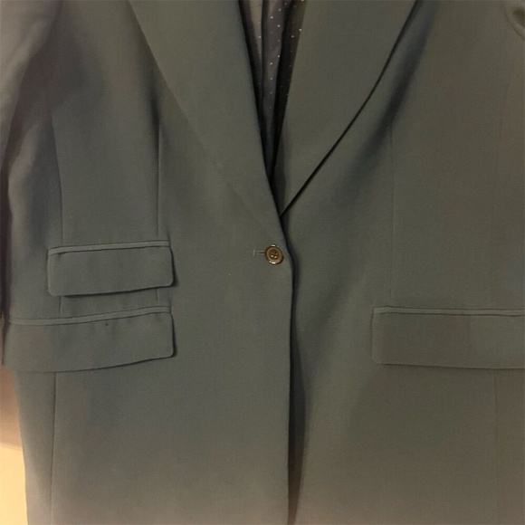 Banana‎ Republic Women's Petite Basic Jacket Teal Green Size 18 - Picture 4 of 9